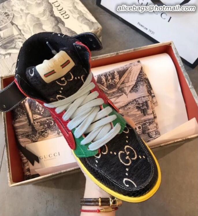 Cheap Price Gucci x Nike GG Corduroy Sneakers G21129 Black 