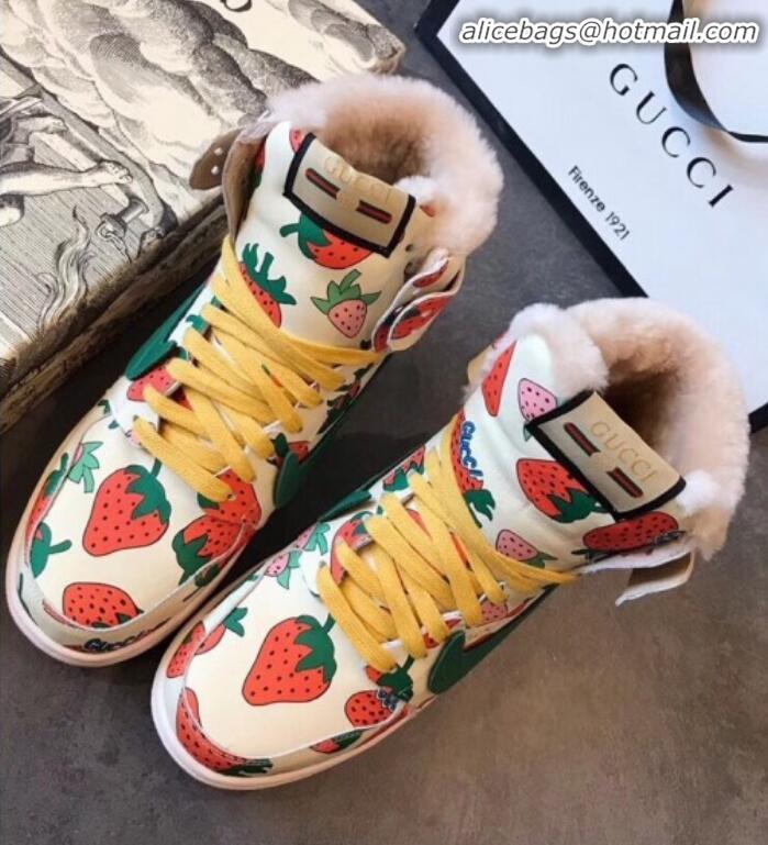 Low Price Gucci x Nike Strawberry Print Sneakers G21130