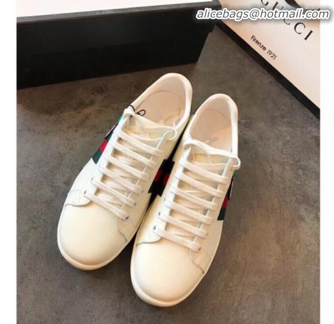 Perfect Gucci Ace Sneakers with GG Apple G22601 White 2020