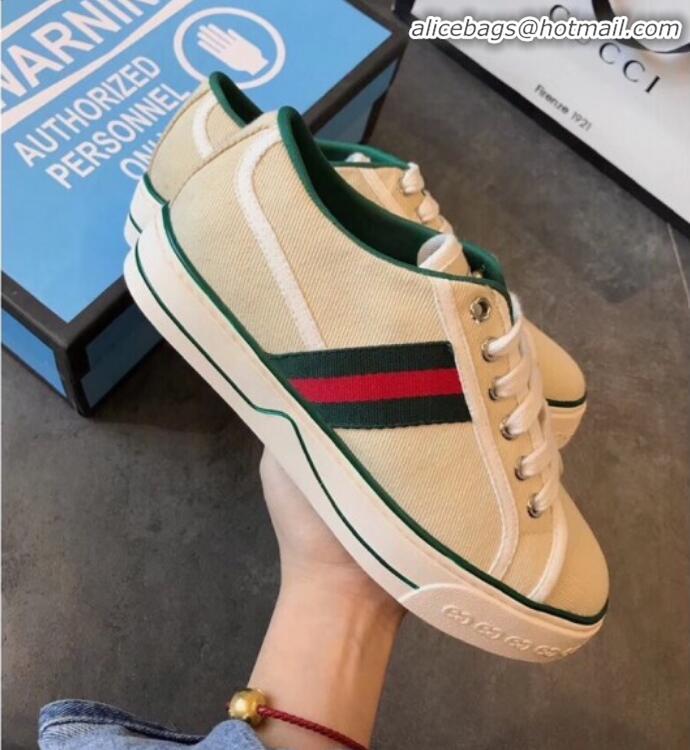 Stylish Gucci Disney Canvas Sneakers Vintage G23107 White 2020