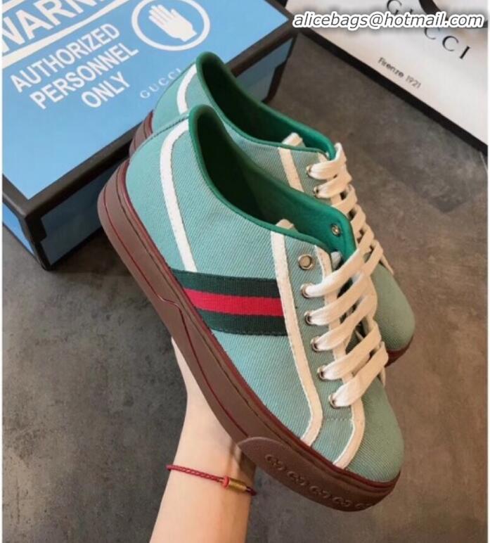 Affordable Price Gucci Disney Canvas Sneakers G23108 Green 2020 