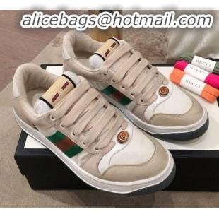 Best Product Gucci Screener GG Low-top Sneaker G11601 Light Grey 2020