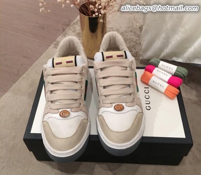 Best Product Gucci Screener GG Low-top Sneaker G11601 Light Grey 2020