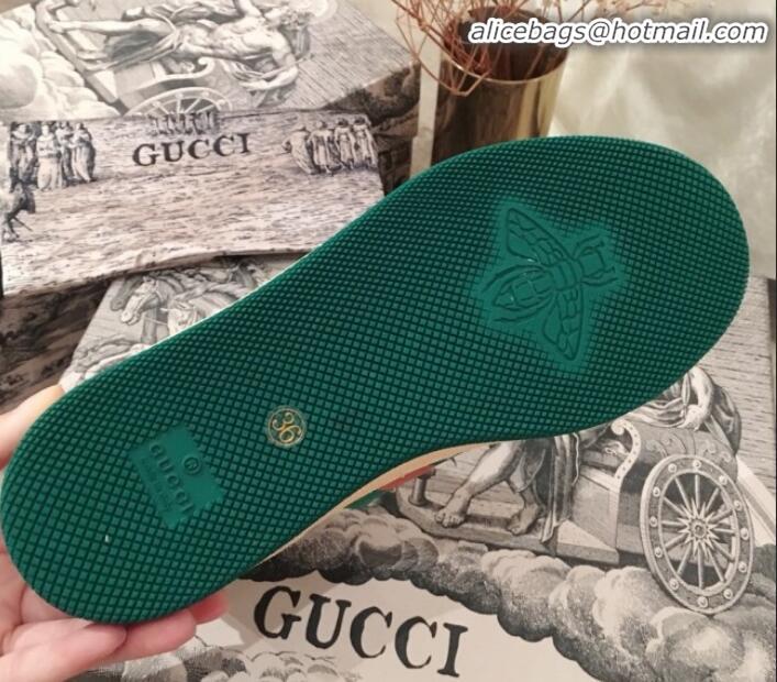 Discount Gucci Screener Perforated Leather High-top Sneaker G11608 Green 2020