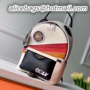 Promotional Louis Vuitton Palm Springs PM Sporty Stripe and Patch Backpack M55797 White 2020