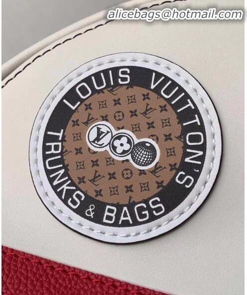 Promotional Louis Vuitton Palm Springs PM Sporty Stripe and Patch Backpack M55797 White 2020