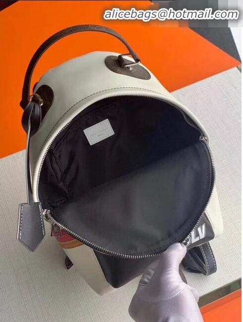 Promotional Louis Vuitton Palm Springs PM Sporty Stripe and Patch Backpack M55797 White 2020