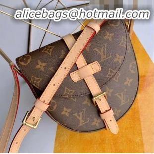 Luxury Discount Louis Vuitton Vintage Monogram Canvas Saddle Shoulder Bag M45443 Nude 2019