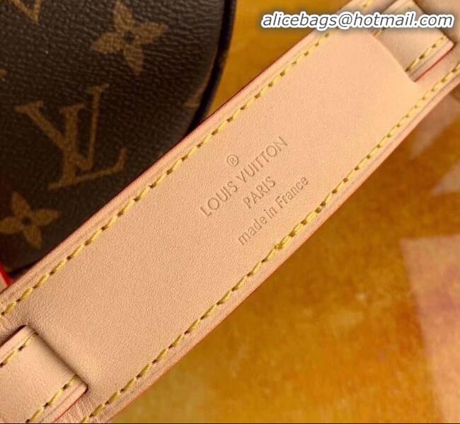 Luxury Discount Louis Vuitton Vintage Monogram Canvas Saddle Shoulder Bag M45443 Nude 2019