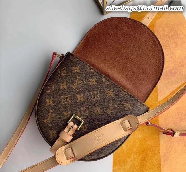 Luxury Discount Louis Vuitton Vintage Monogram Canvas Saddle Shoulder Bag M45443 Nude 2019