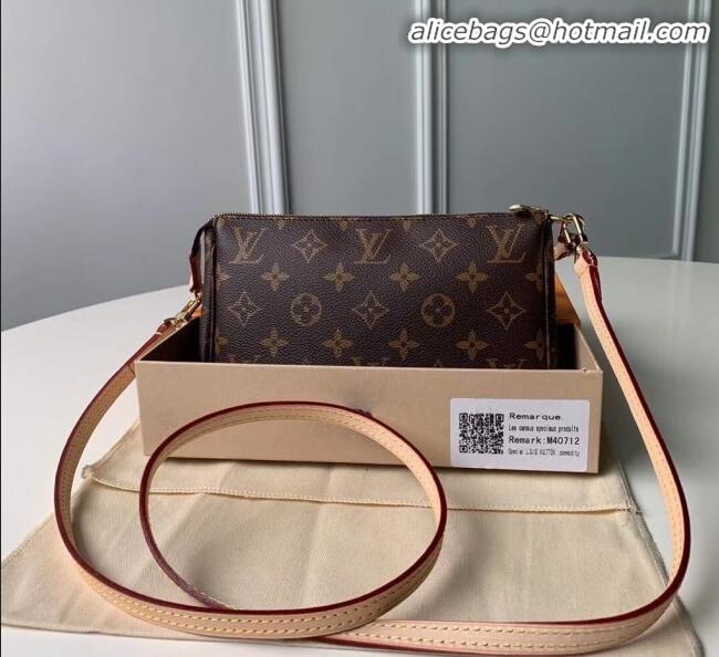 Famous Brand Louis Vuitton Pochette Accessoires Clutch Shoulder Bag M40712 Monogram Canvas 2020