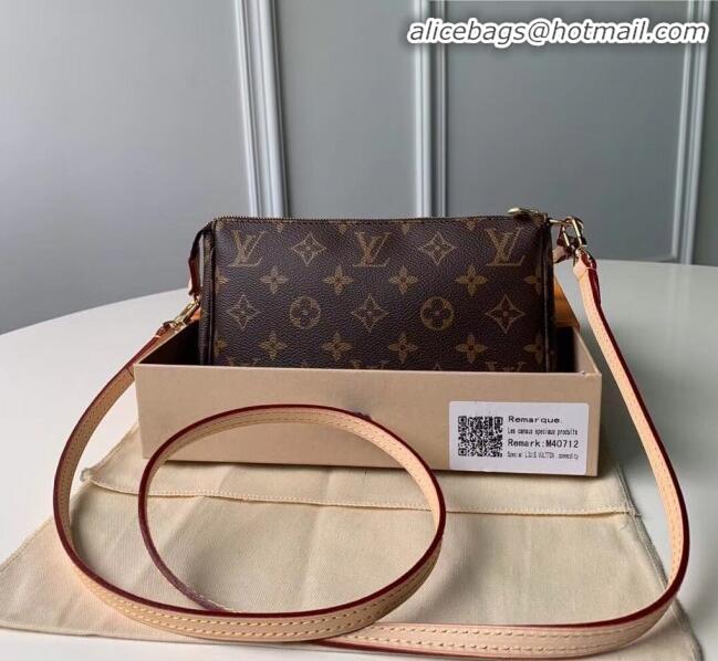 Famous Brand Louis Vuitton Pochette Accessoires Clutch Shoulder Bag M40712 Monogram Canvas 2020