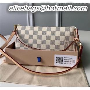 Good Product Louis Vuitton Pochette Accessoires Clutch Shoulder Bag N41207 Damier Azur Canvas 2020