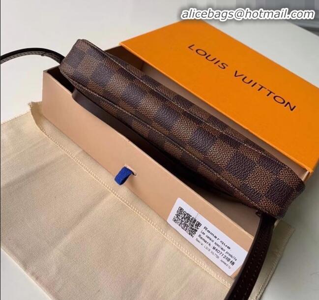 New Style Louis Vuitton Pochette Accessoires Clutch Shoulder Bag N40712 Damier Ebene Canvas 2020