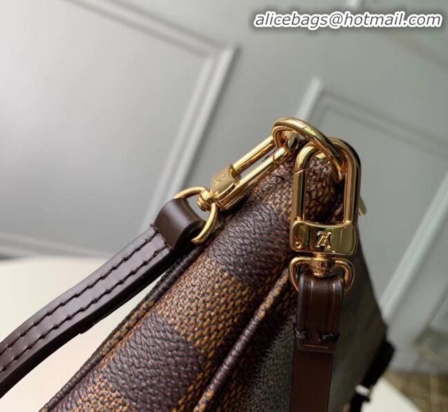 New Style Louis Vuitton Pochette Accessoires Clutch Shoulder Bag N40712 Damier Ebene Canvas 2020