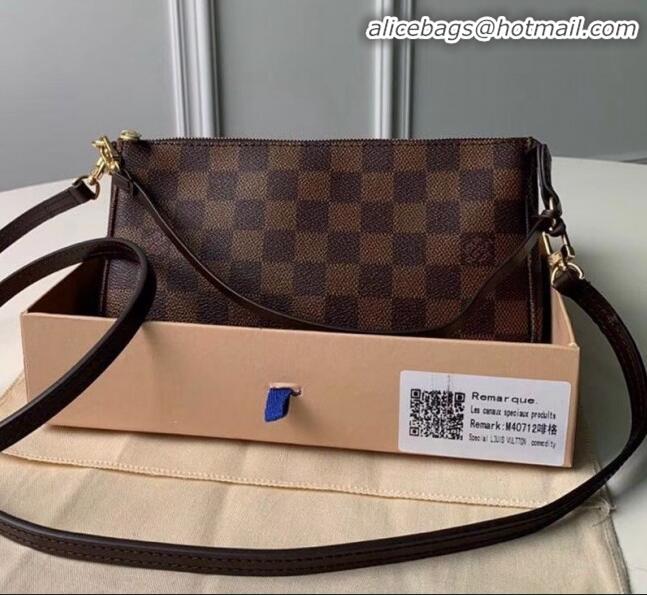 New Style Louis Vuitton Pochette Accessoires Clutch Shoulder Bag N40712 Damier Ebene Canvas 2020