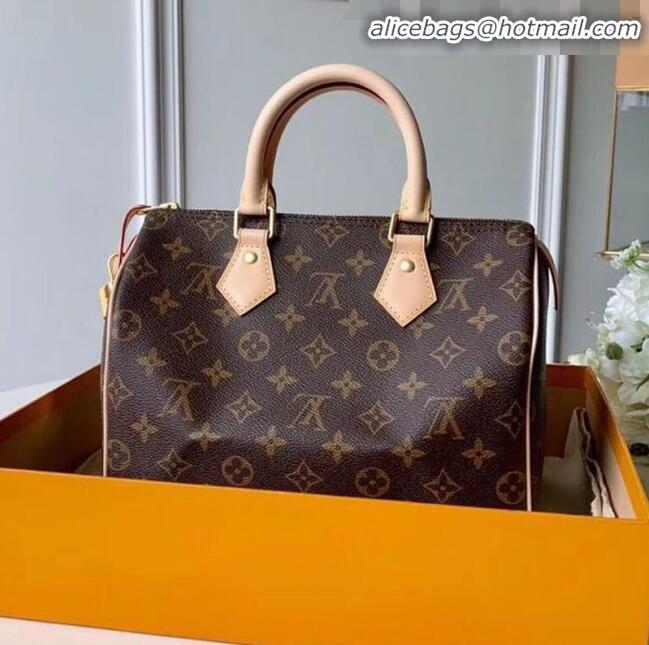 New Design Louis Vuitton Monogram Canvas Speedy 25 Top Handle Bag M41109 2020 