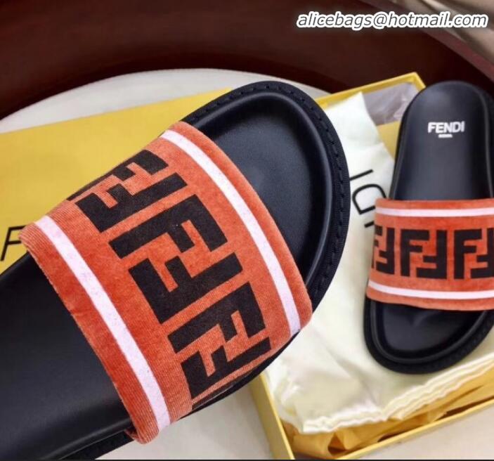 Best Quality Fendi Fabric Slides G10324 Orange