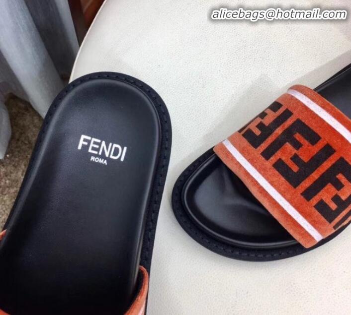 Best Quality Fendi Fabric Slides G10324 Orange