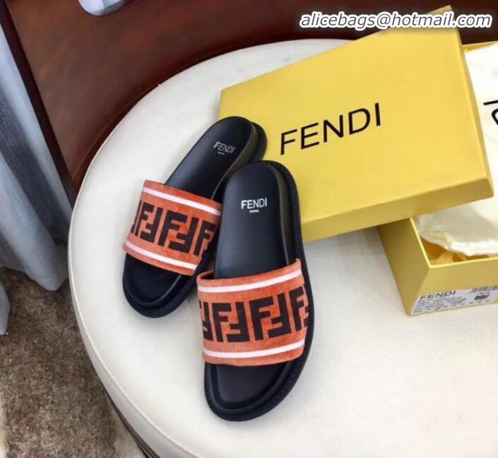 Best Quality Fendi Fabric Slides G10324 Orange