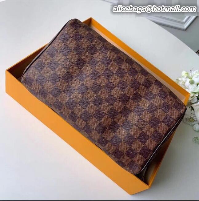 Shop Duplicate Louis Vuitton Damier Ebene Canvas Speedy 25 Top Handle Bag N41365 2020