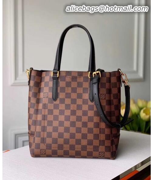 Discount Louis Vuitton Belmont PM Damier Ebene Canvas Tote Bag N60297 Black 2020