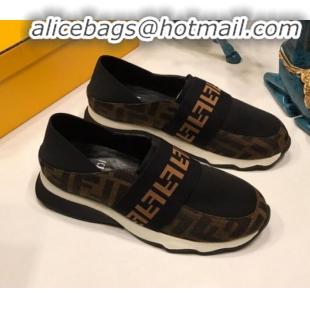 Crafted Fendi FF Logo Band Elastic Fabric Sneakers G41656 2020