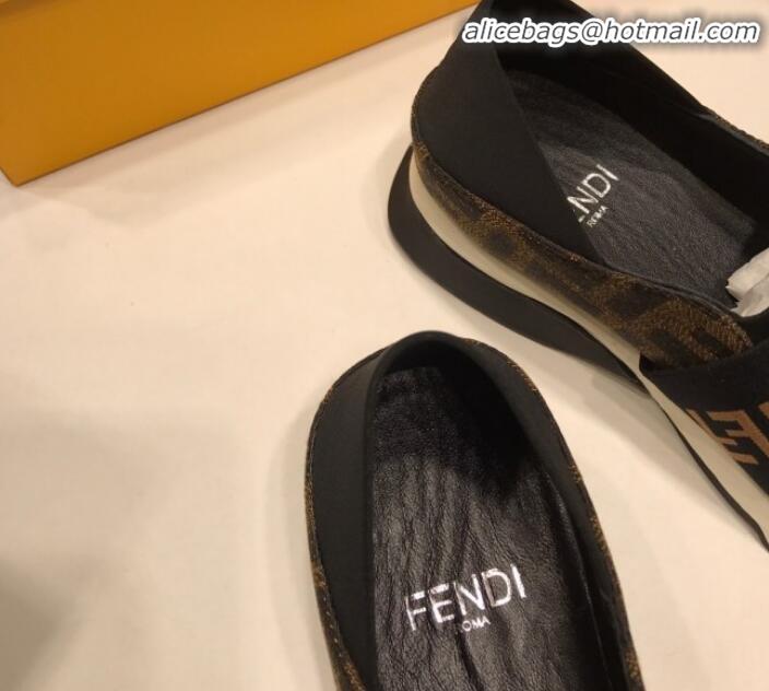 Crafted Fendi FF Logo Band Elastic Fabric Sneakers G41656 2020