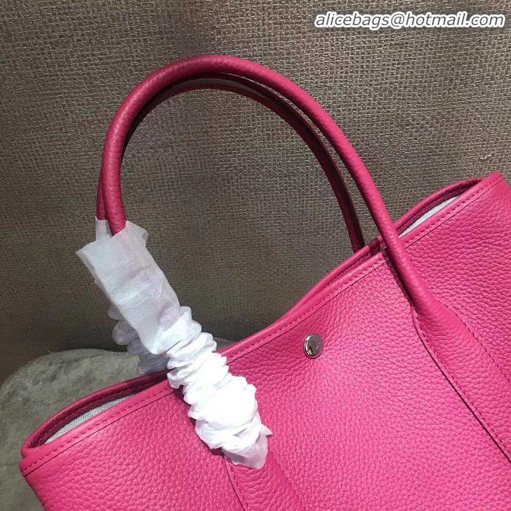 AAAAA Discount Hermes Garden Party 36cm 30cm Tote Bag Original Leather A129L Rose Red