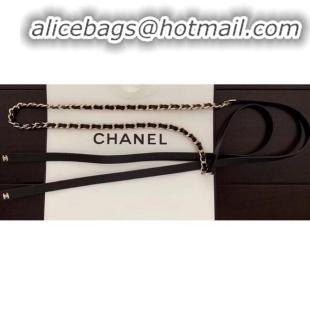 Perfect Discount Chanel Chain and Leather Belt 70456 Black/Gold