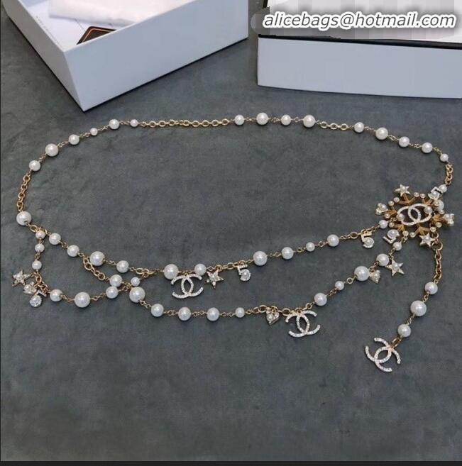 Shop Duplicate Chanel Snowflake Chain Belt AB2333