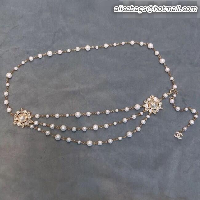 Super Quality Chanel Pearl Crystal Chain Belt AB1830