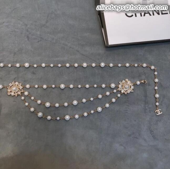 Super Quality Chanel Pearl Crystal Chain Belt AB1830