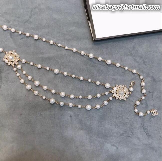 Super Quality Chanel Pearl Crystal Chain Belt AB1830