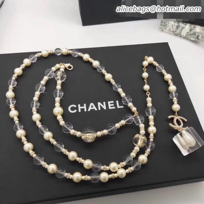 Lower Price Chanel Pearl Resin Belt AB2563