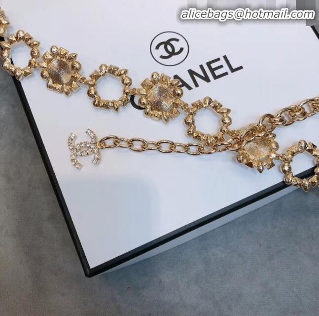 Stylish Promotion Chanel Crystal Pearl Chain Belt AB1836