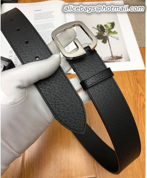 Inexpensive Gucci Calfskin Belt Width 38mm with Single G Buckle 12220 Black/Silver