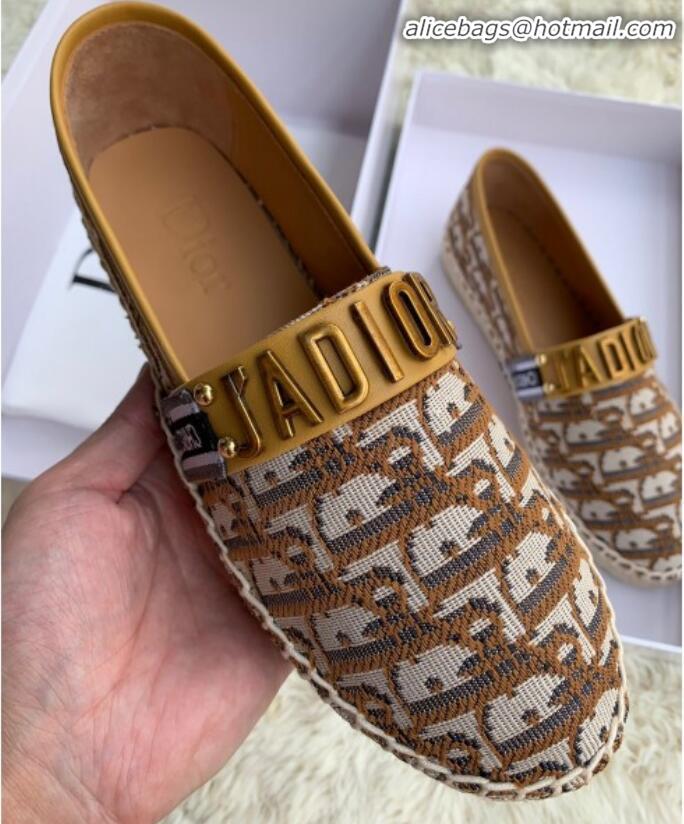 Good Product Dior J'Adior Espadrilles in Coffee Oblique Canvas G12007 2020