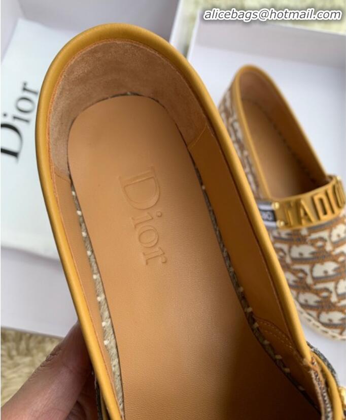 Good Product Dior J'Adior Espadrilles in Coffee Oblique Canvas G12007 2020