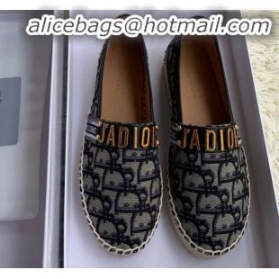 Perfect Dior J'Adior Espadrilles in Blue Oblique Canvas G12008 2020