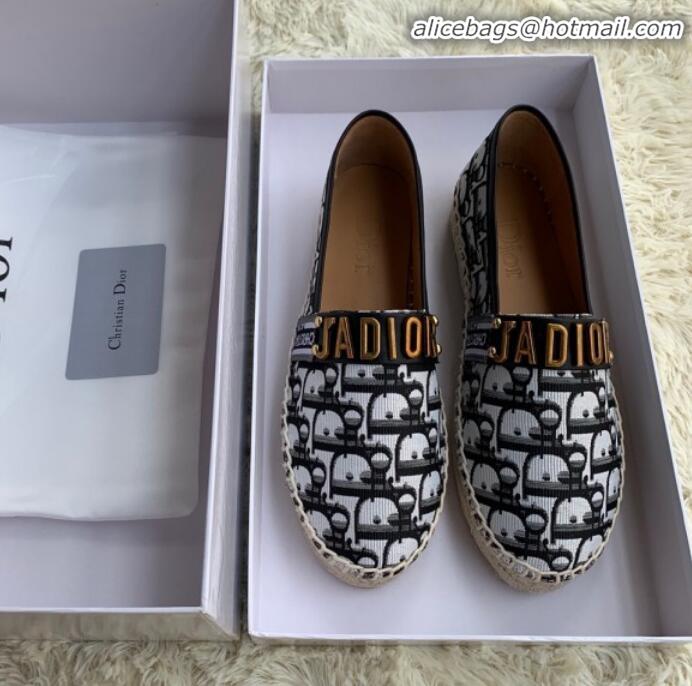 Unique Grade Dior J'Adior Espadrilles in Black Oblique Canvas G12010 2020