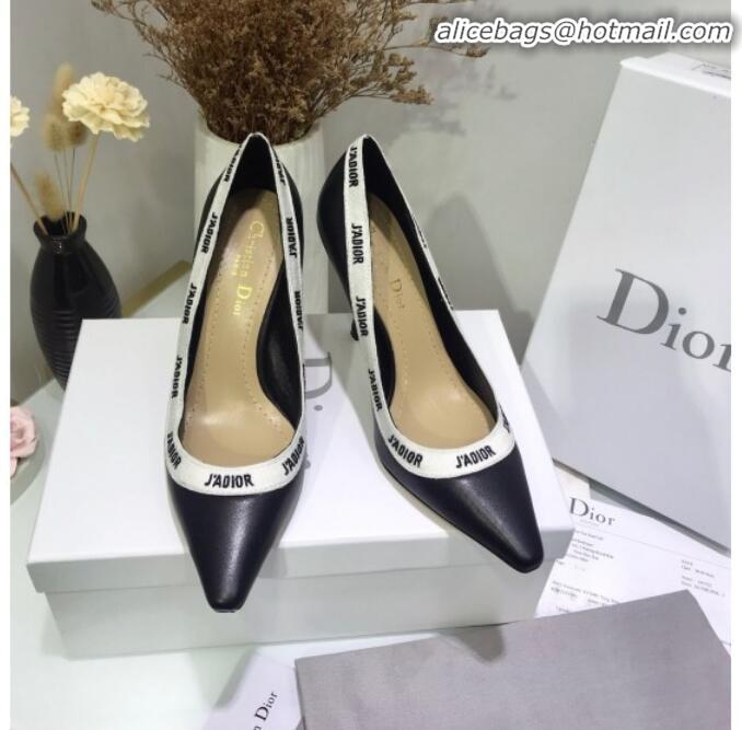 Luxurious Dior J'Adior High-Heel Pump in Lambskin and Embroidered Ribbon G12729 2020