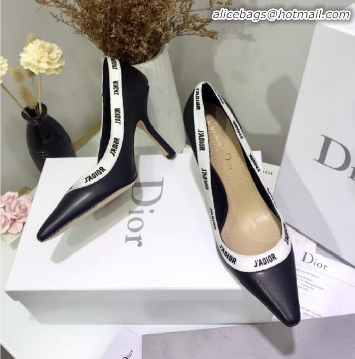 Luxurious Dior J'Adior High-Heel Pump in Lambskin and Embroidered Ribbon G12729 2020