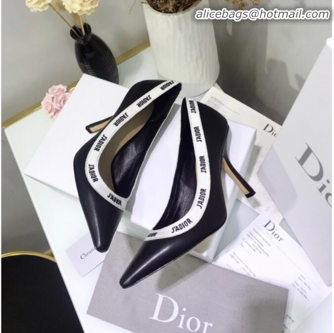 Luxurious Dior J'Adior High-Heel Pump in Lambskin and Embroidered Ribbon G12729 2020