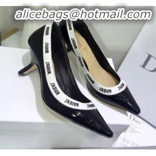 Good Quality Dior J'Adior Mid-Heel Pump in Patent Calfskin and Embroidered Ribbon G12733 2020