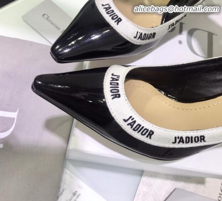 Good Quality Dior J'Adior Mid-Heel Pump in Patent Calfskin and Embroidered Ribbon G12733 2020