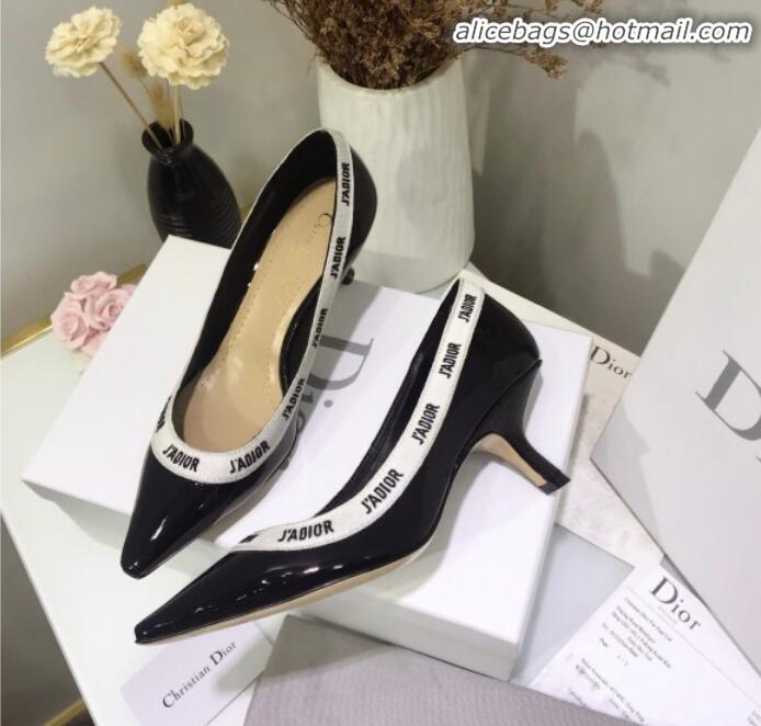 Good Quality Dior J'Adior Mid-Heel Pump in Patent Calfskin and Embroidered Ribbon G12733 2020