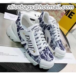 Pretty Style Dior Saddle Oblique Sneakers G21820 Blue 2020