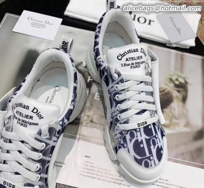 Pretty Style Dior Saddle Oblique Sneakers G21820 Blue 2020