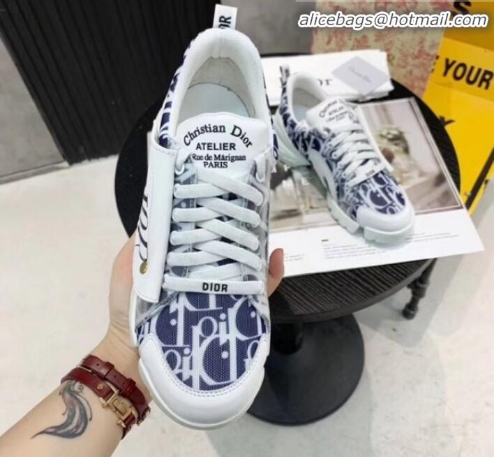 Pretty Style Dior Saddle Oblique Sneakers G21820 Blue 2020